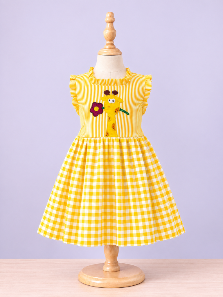 Giraffe Appliqué Frock
